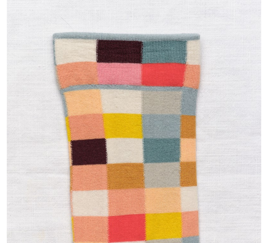 Bonne Maison / Bright Squares Socks