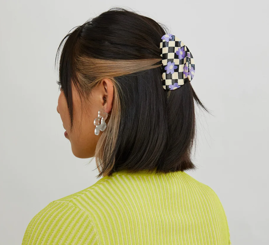 Bloom Checkerboard Hair Claw, chunks, chunks uk stockist, hair accessories, hair clip