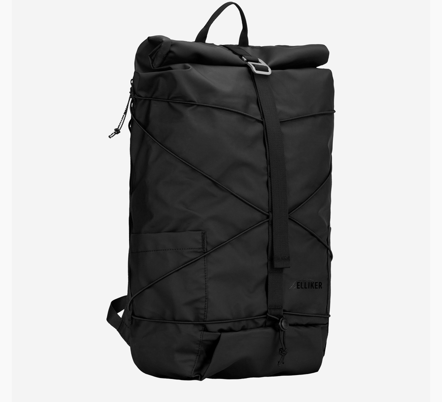 Elliker, elliker found bath, elliker found bath uk stockist, Black Dayle Roll Top Backpack 21/25L
