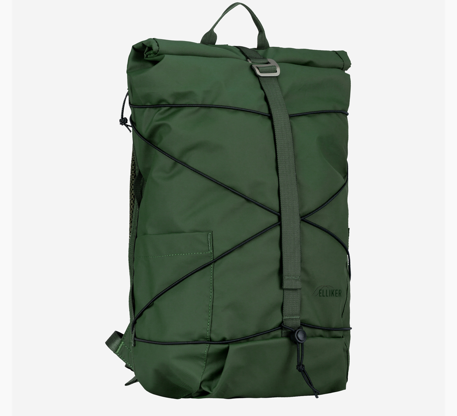 Elliker, elliker found bath, elliker found bath uk stockist, green Dayle Roll Top Backpack 21/25L