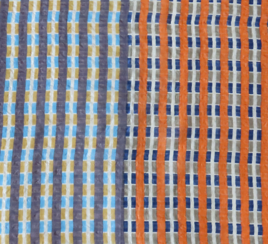Epice / Orange Layered Stripe Scarf