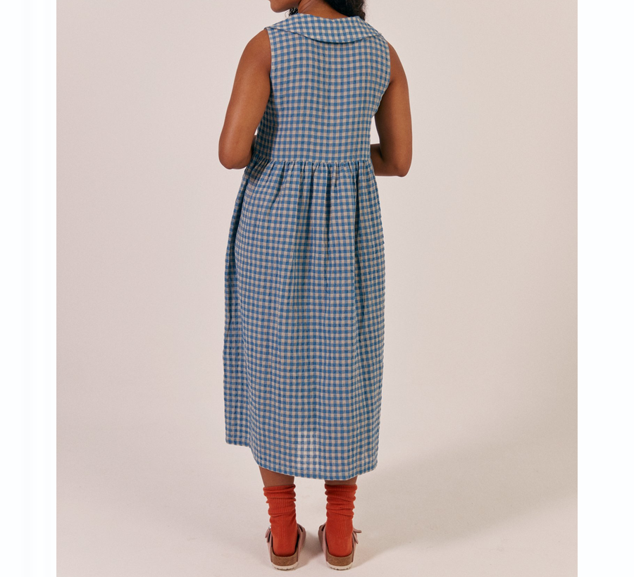 Sideline / Blue Check Nancy Dress