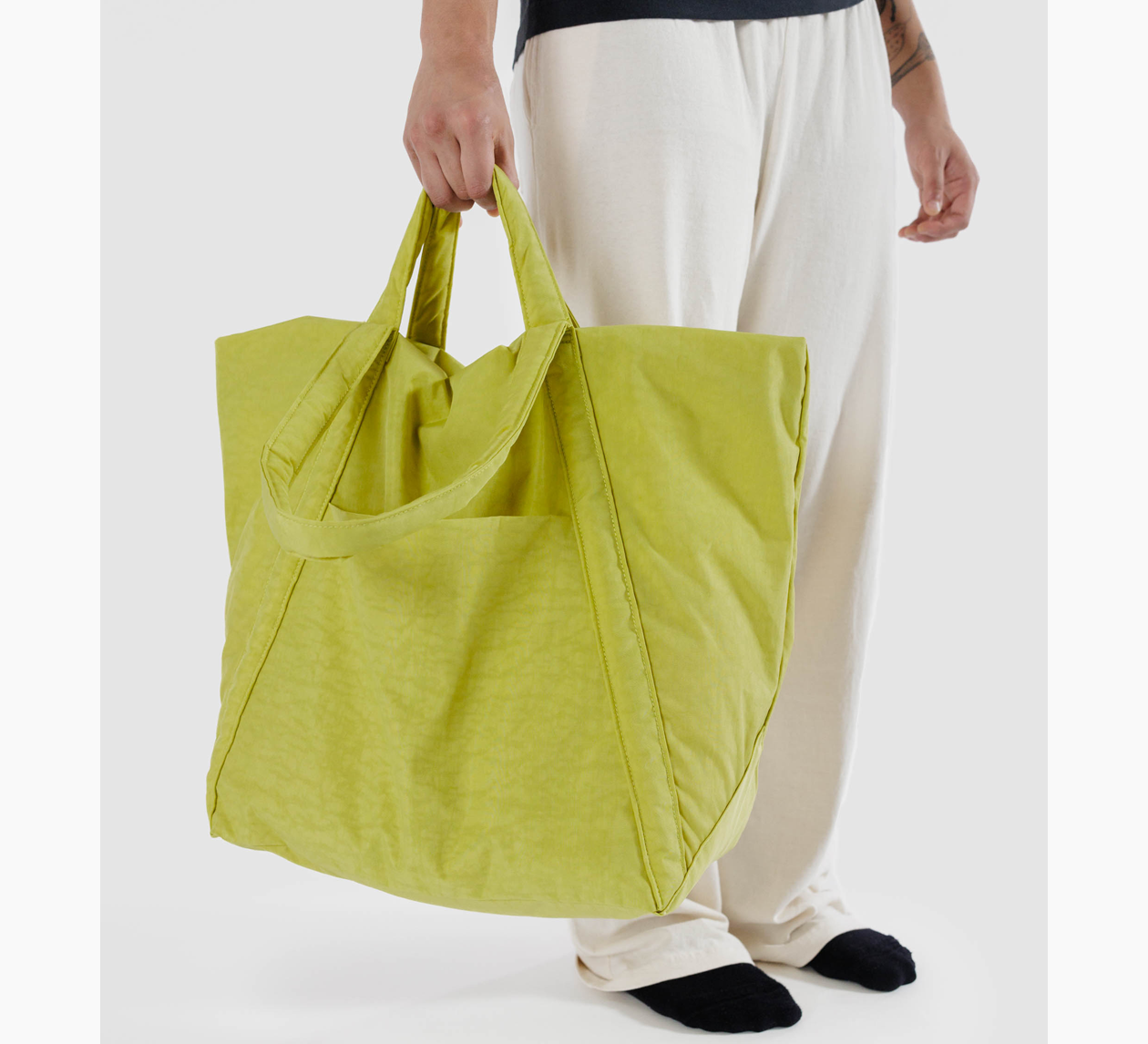 baggu cloud travel tote nylon bag Baggu / Lemongrass Travel Cloud Bag – Found Store Limited