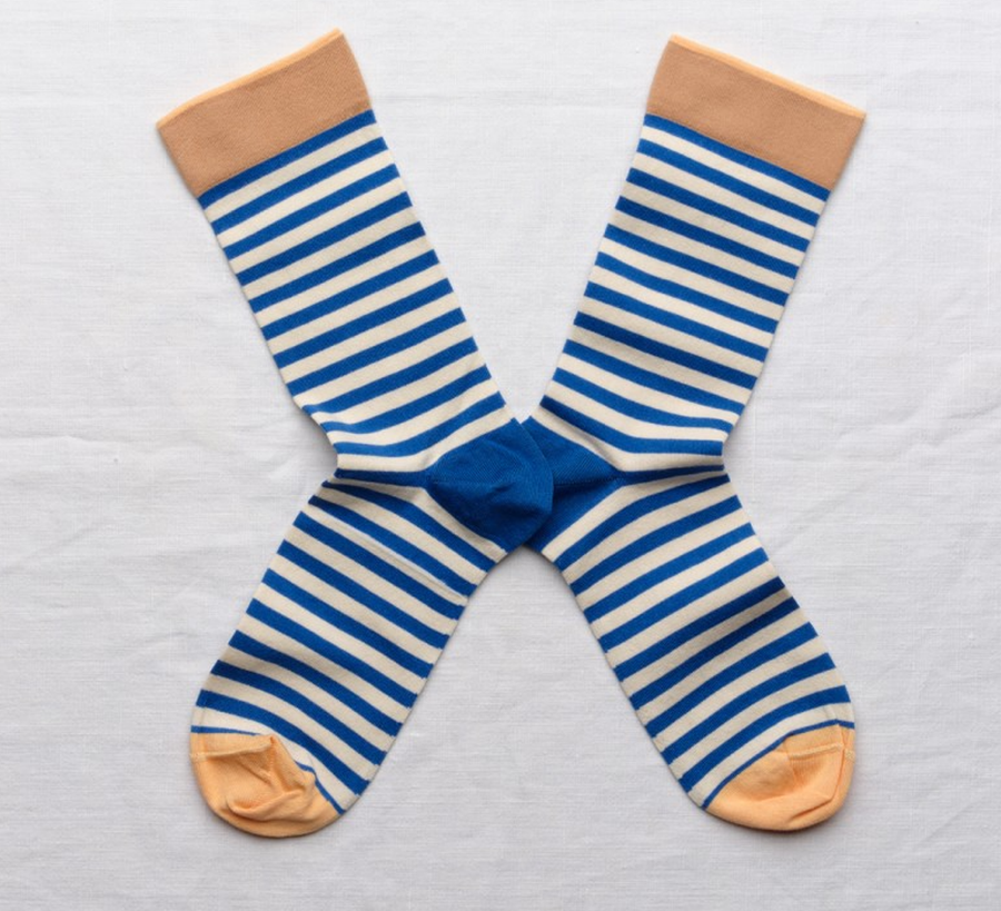 Bonne Maison / Blue Stripe Socks