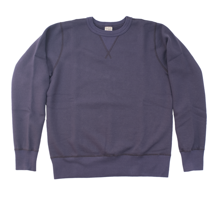 Buzz Rickson / Navy 4 Needle Plain Sweatshirt