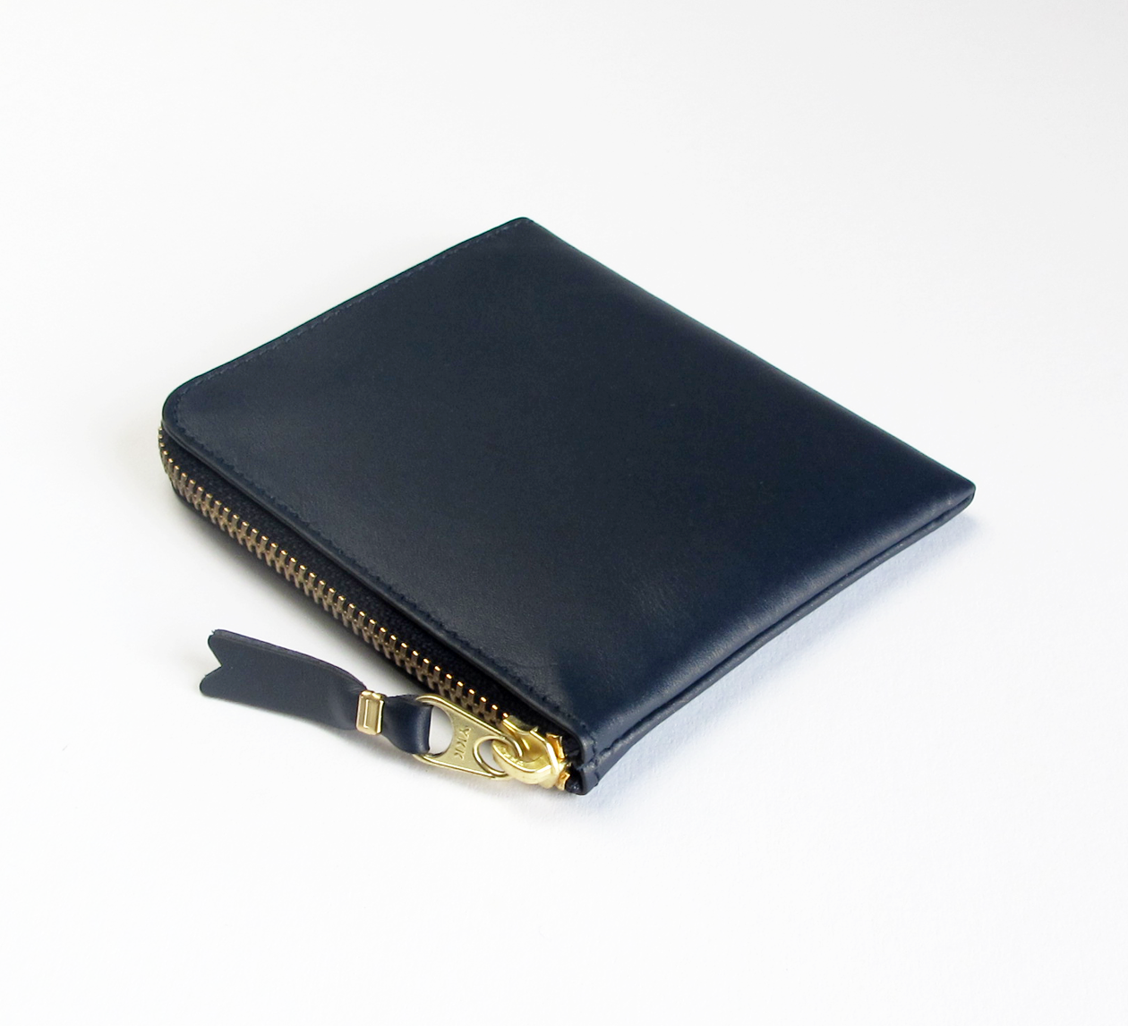 Comme des garcons on sale zip around wallet navy