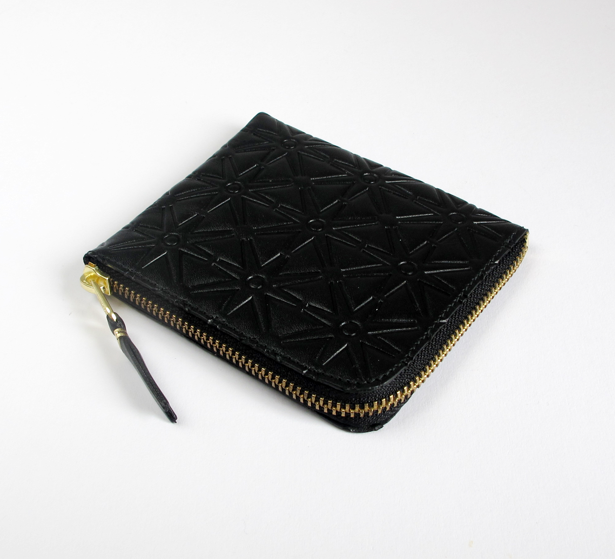 Comme des Garcons Wallet Embossed A Black SA3100 Found Store Limited