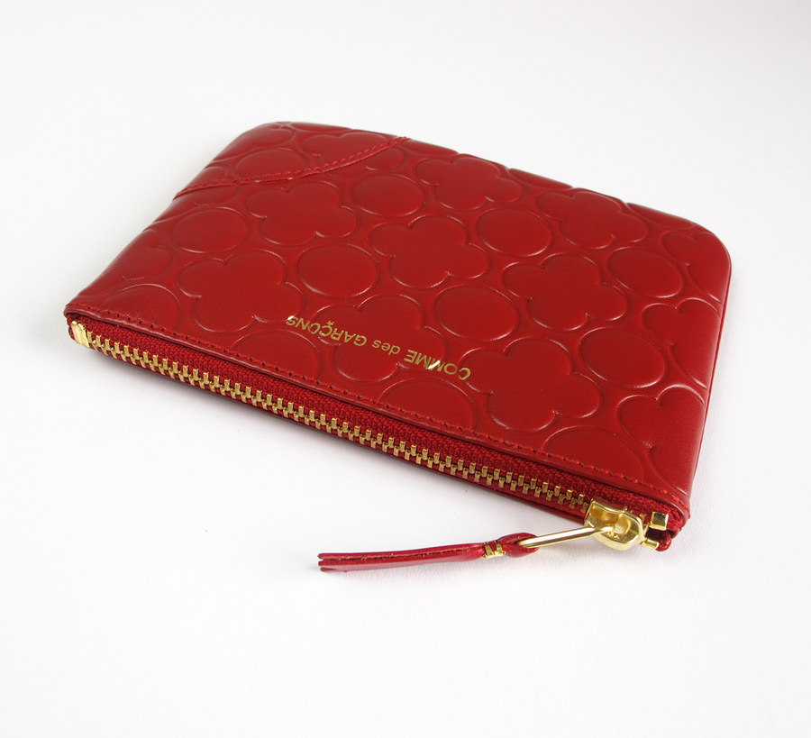 Comme des Garcons / Wallet Embossed Red SA8100
