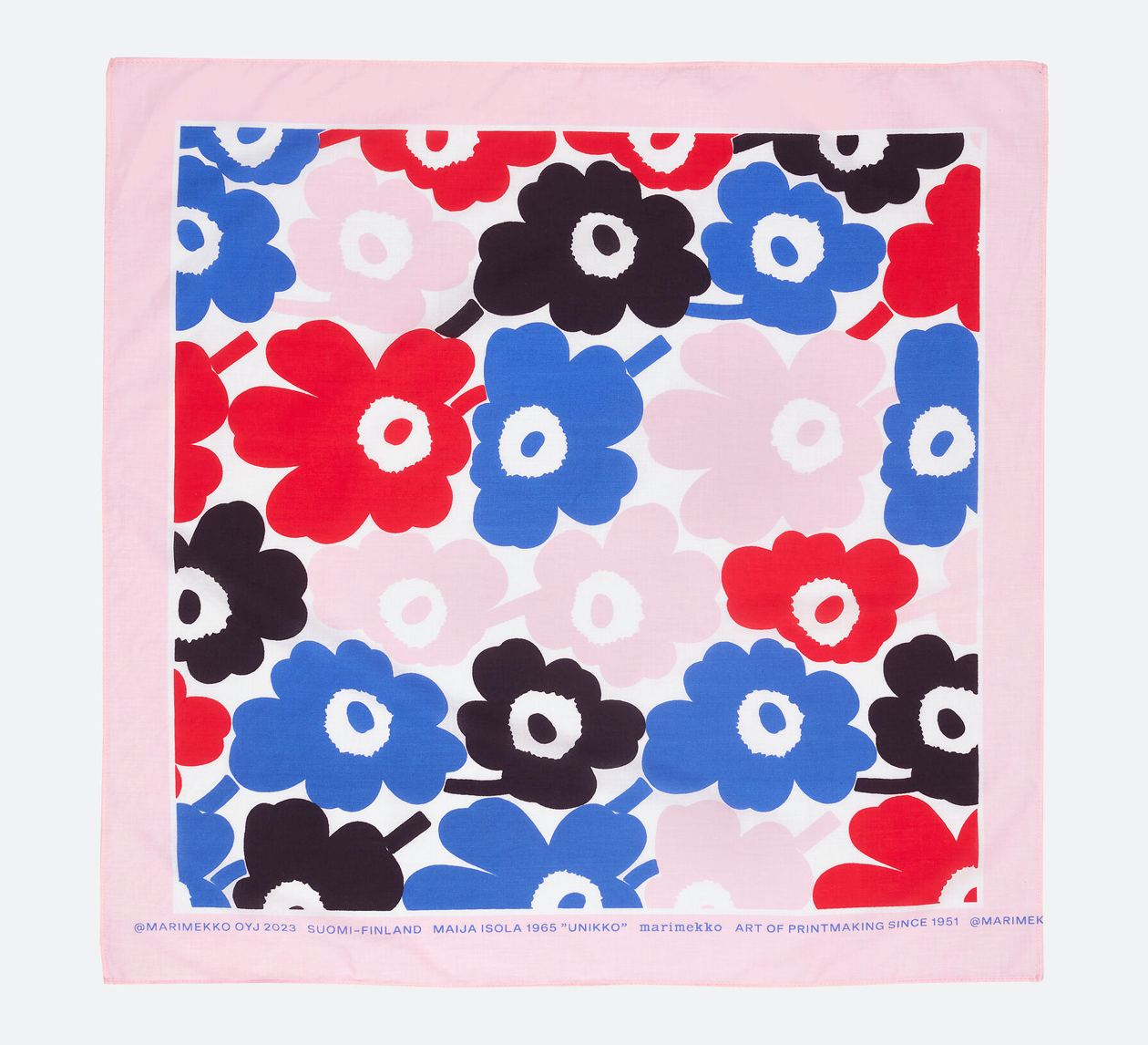 Marimekko / Red Mini Unikko Astrilli Square Scarf – Found Store Limited