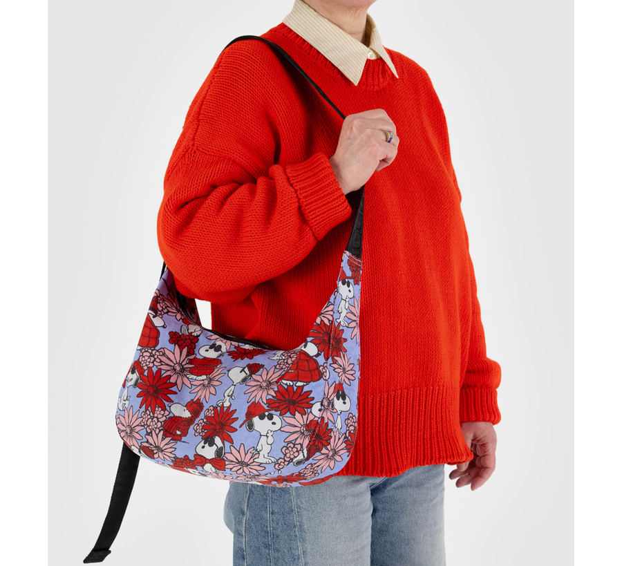 baggu, baggu uk stockist, baggu uk, big baggu, nylon, reusable bag, found bath, found bath uk stockist, baby baggu, happy metallic baggu baby, Peanuts Fanny Pack peanuts snoopy,  Medium Crescent Bag Floral Snoopy