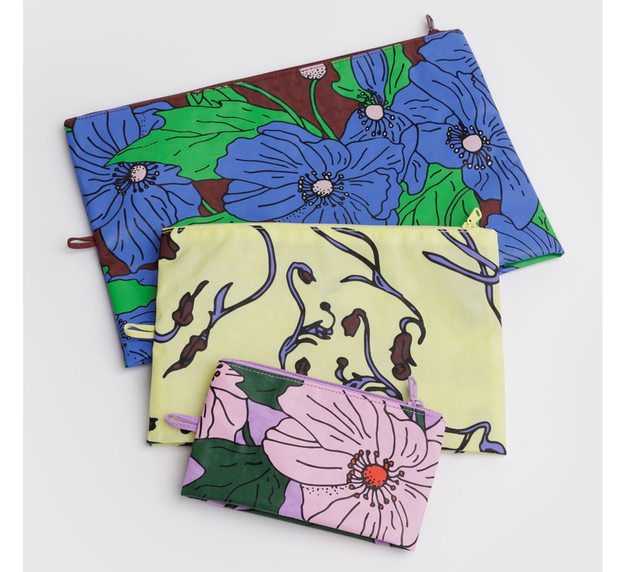 baggu, baggu uk stockist, baggu uk, big baggu, nylon, reusable bag, found bath, found bath uk stockist, baby baggu, happy metallic baggu baby, poppy mix Go Pouch Set