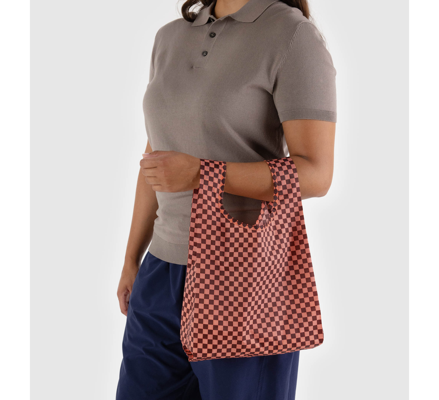 baggu, baggu uk stockist, baggu uk, big baggu, nylon, reusable bag, found bath, found bath uk stockist, baby baggu, happy metallic baggu baby, baby baggu pink brown check