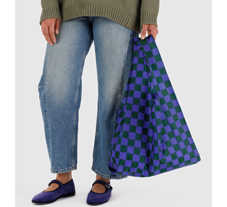 baggu, baggu uk stockist, baggu uk, big baggu, nylon, reusable bag, found bath, found bath uk stockist, baby baggu, happy metallic baggu baby, iris green check