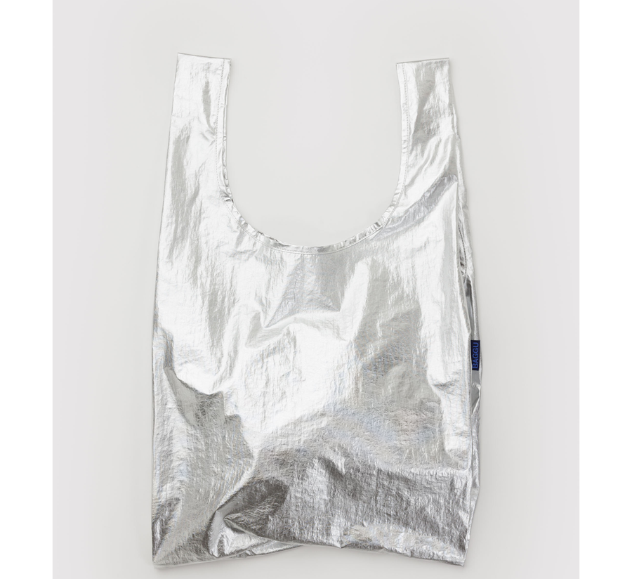 baggu, baggu uk stockist, baggu uk, big baggu, nylon, reusable bag, found bath, found bath uk stockist, baby baggu, happy metallic baggu baby, Peanuts Fanny Pack peanuts snoopy, chrome metallic
