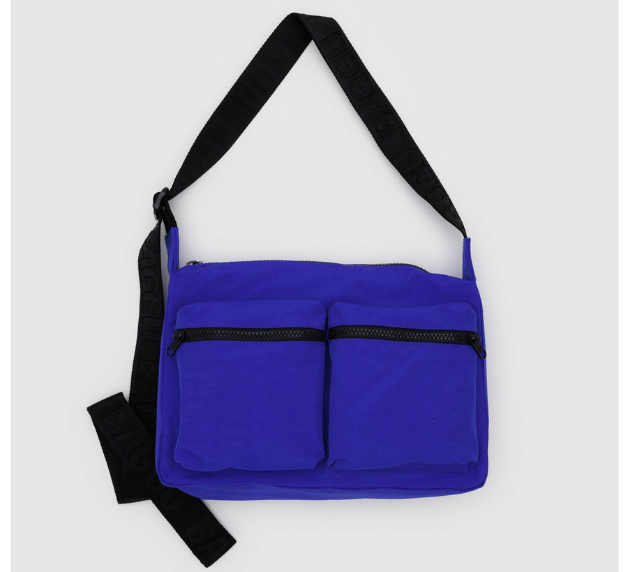 baggu, baggu uk stockist, baggu uk, big baggu, nylon, reusable bag, found bath, found bath uk stockist, baby baggu, happy metallic baggu baby, lapis Medium Cargo Crossbody Bag