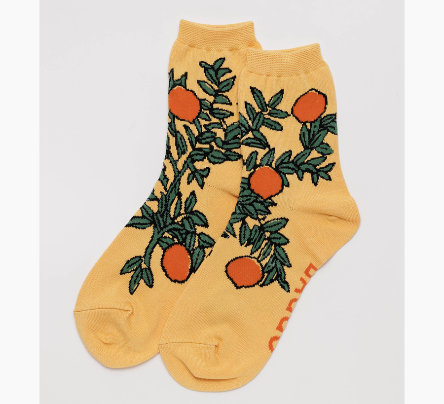 baggu uk stockist, baggu uk, orange tree socks