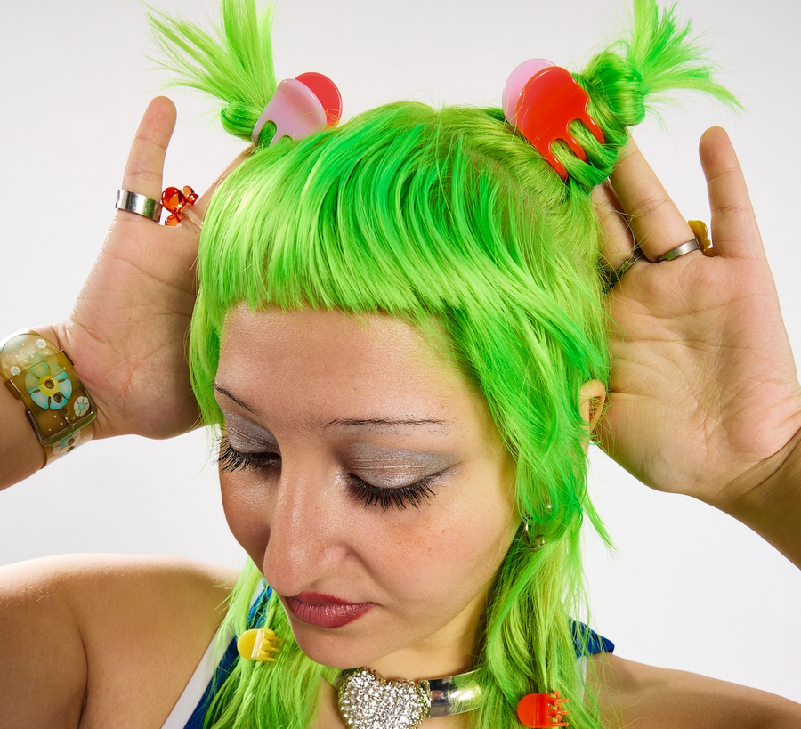 chunks accessories, hair accessories, found bath uk stockist, found bath chunks uk stockist, checkerboard hair claw, lilac and punch Mini Jester Hair Claw
