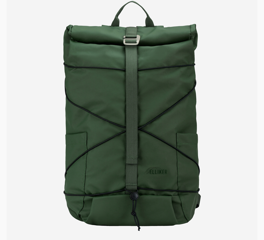 Elliker, elliker found bath, elliker found bath uk stockist, green Dayle Roll Top Backpack 21/25L