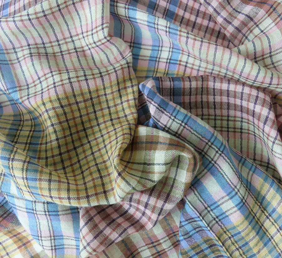 100% wool scarf, Epice, wool Scarf, epice paris, copenhagen, denmark, france, wool, found bath, found bath uk stockist, woven scarf, smoke Signature Check Scarf SW-2526 c-smoke