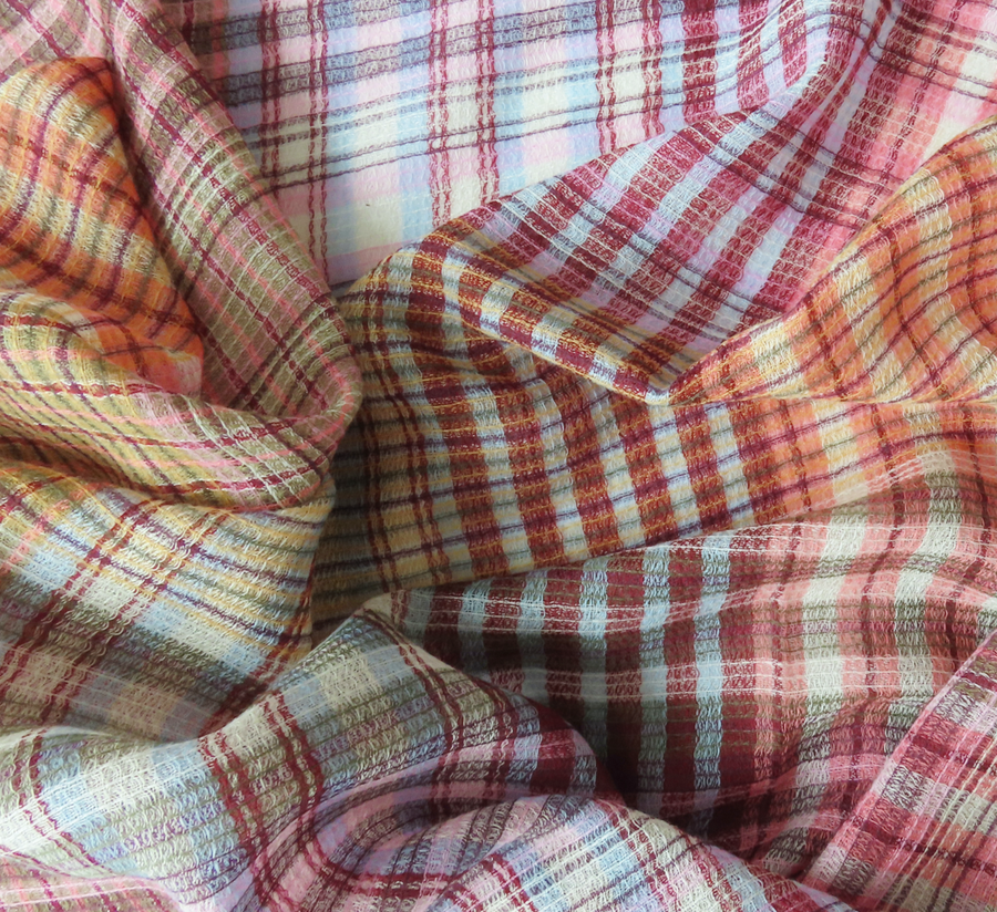 100% wool scarf, Epice, wool Scarf, epice paris, copenhagen, denmark, france, wool, found bath, found bath uk stockist, woven scarf, Earth Check Square Scarf SW2527 A-EARTH
