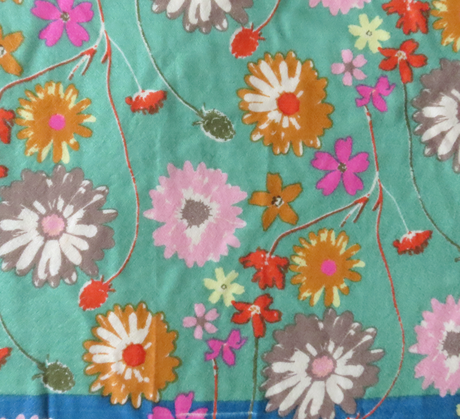 100% wool scarf, Epice, wool Scarf, epice paris, copenhagen, denmark, france, wool, found bath, found bath uk stockist, woven scarf, Malachite Framed Flowers Mix Square Scarf