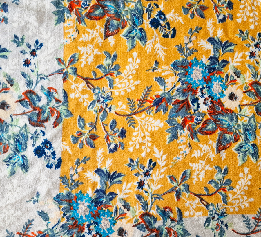 100% wool scarf, Epice, wool Scarf, epice paris, copenhagen, denmark, france, wool, found bath, found bath uk stockist, woven scarf, amarillo framed flowers Scarf
