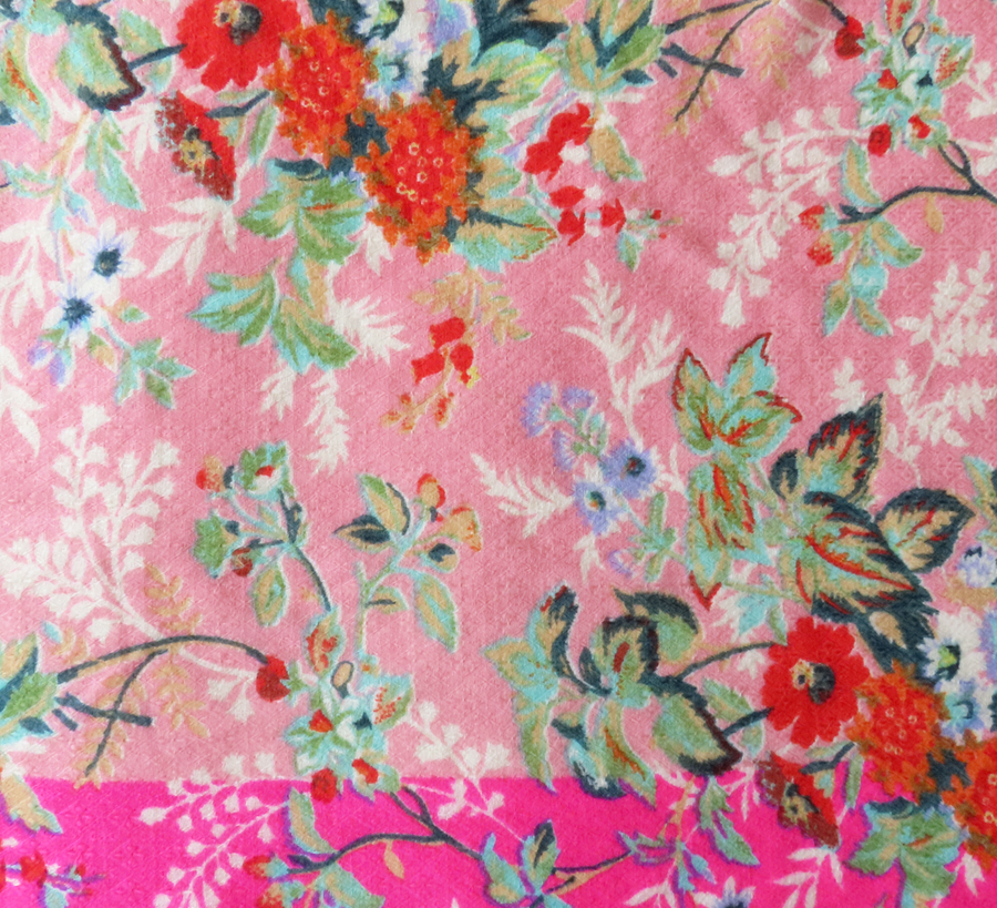 100% wool scarf, Epice, wool Scarf, epice paris, copenhagen, denmark, france, wool, found bath, found bath uk stockist, woven scarf, pink framed flowers Scarf
