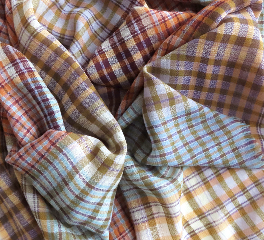 100% wool scarf, Epice, wool Scarf, epice paris, copenhagen, denmark, france, wool, found bath, found bath uk stockist, woven scarf, mandarine Check Square Scarf
