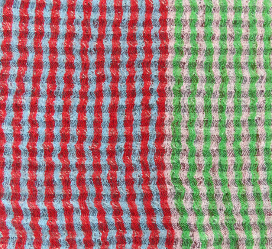 100% wool scarf, Epice, wool Scarf, epice paris, copenhagen, denmark, france, wool, found bath, found bath uk stockist, woven scarf, Red & Blue Cosy Check Scarf SW2522 C