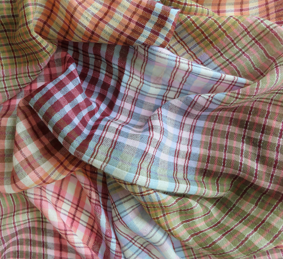 100% wool scarf, Epice, wool Scarf, epice paris, copenhagen, denmark, france, wool, found bath, found bath uk stockist, woven scarf, roses Signature Check Scarf SW-2526 E-ROSES