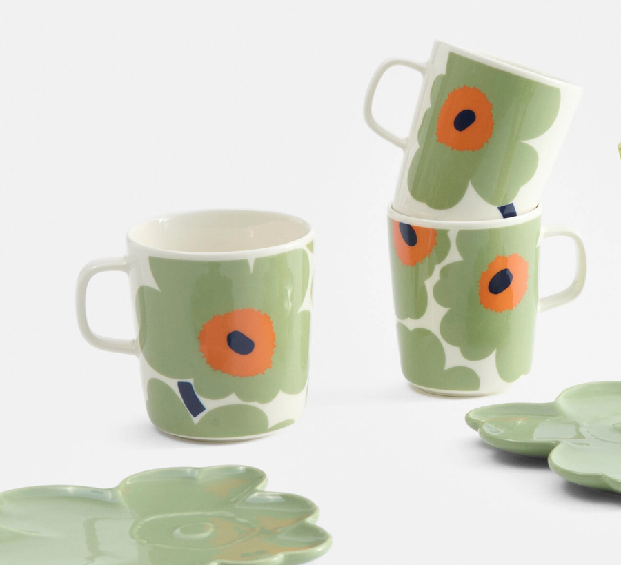 Marimekko / Green Unikko Mug 4DL