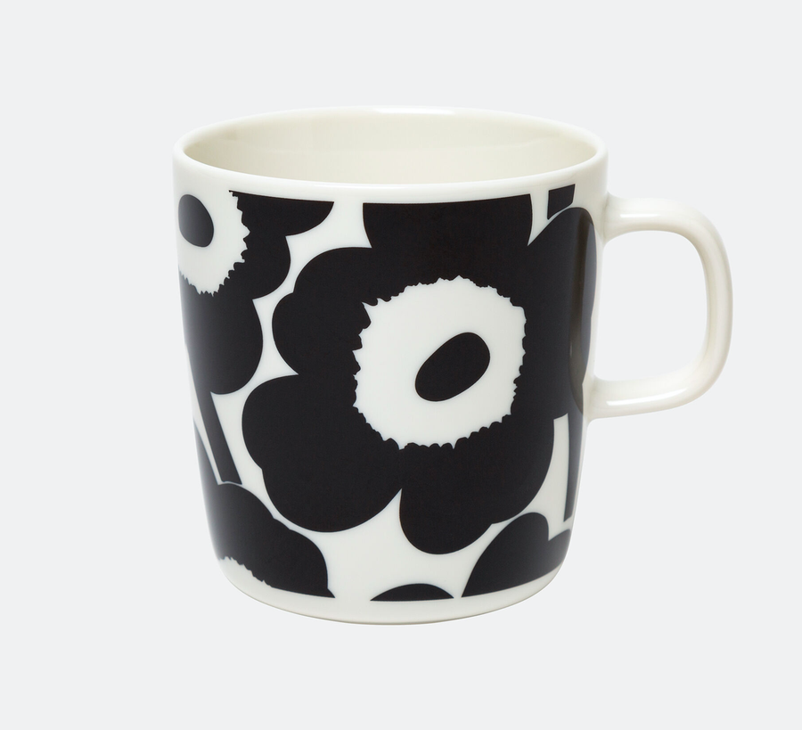 Marimekko / Black Unikko Mug 4DL