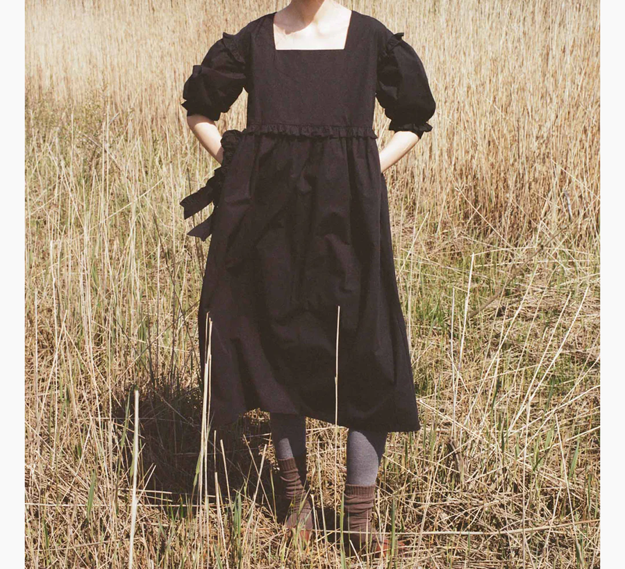 Black Daphne Dress, meadows uk stockist, found bath, found bath uk stockist, meadows clothing, lf markey