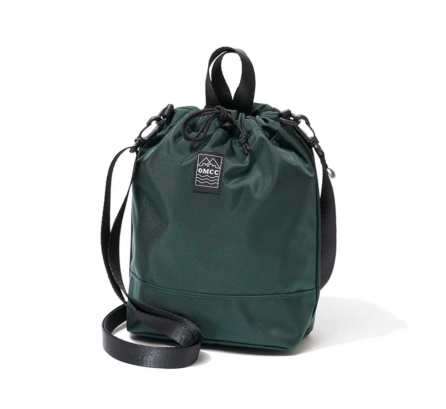 omcc japan, omcc uk stockist, omcc uk, nylon, reusable bag, found bath, found bath uk stockist, Ocean × Mountain × City × Creation, ocean mountain city creation, Chalk Shoulder Bag Viridian
