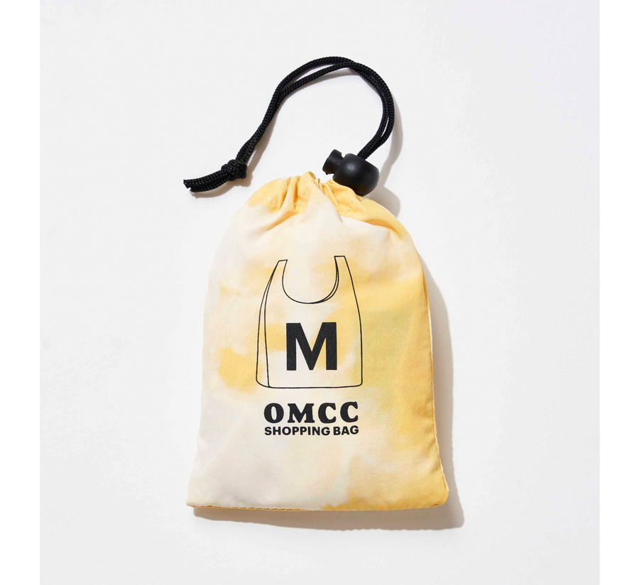 omcc japan, omcc uk stockist, omcc uk, nylon, reusable bag, found bath, found bath uk stockist, Ocean × Mountain × City × Creation, ocean mountain city creation, Medium Shopping Bag Tie-Dye Yellow