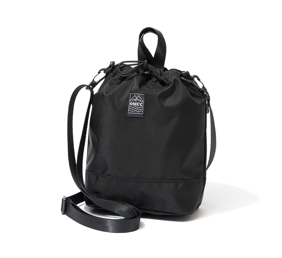 omcc japan, omcc uk stockist, omcc uk, nylon, reusable bag, found bath, found bath uk stockist, Ocean × Mountain × City × Creation, ocean mountain city creation, Chalk Shoulder Bag black