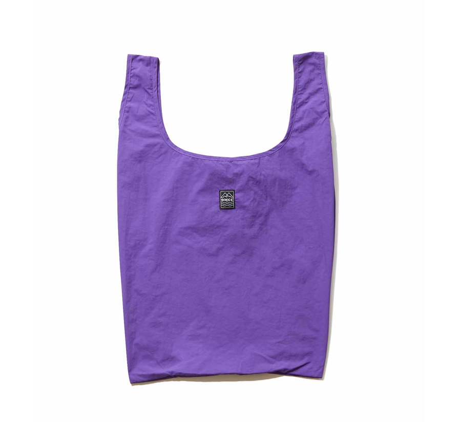 omcc japan, omcc uk stockist, omcc uk, nylon, reusable bag, found bath, found bath uk stockist, Ocean × Mountain × City × Creation, ocean mountain city creation, Medium Shopping Bag purple