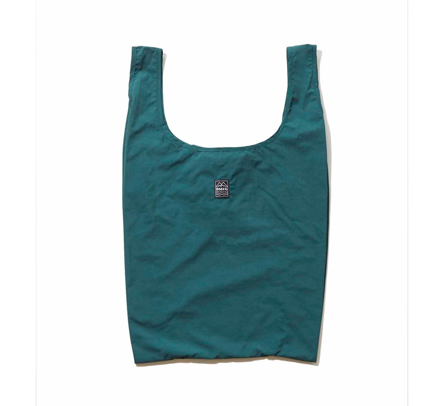 omcc japan, omcc uk stockist, omcc uk, nylon, reusable bag, found bath, found bath uk stockist, Ocean × Mountain × City × Creation, ocean mountain city creation, Medium Shopping Bag viridian
