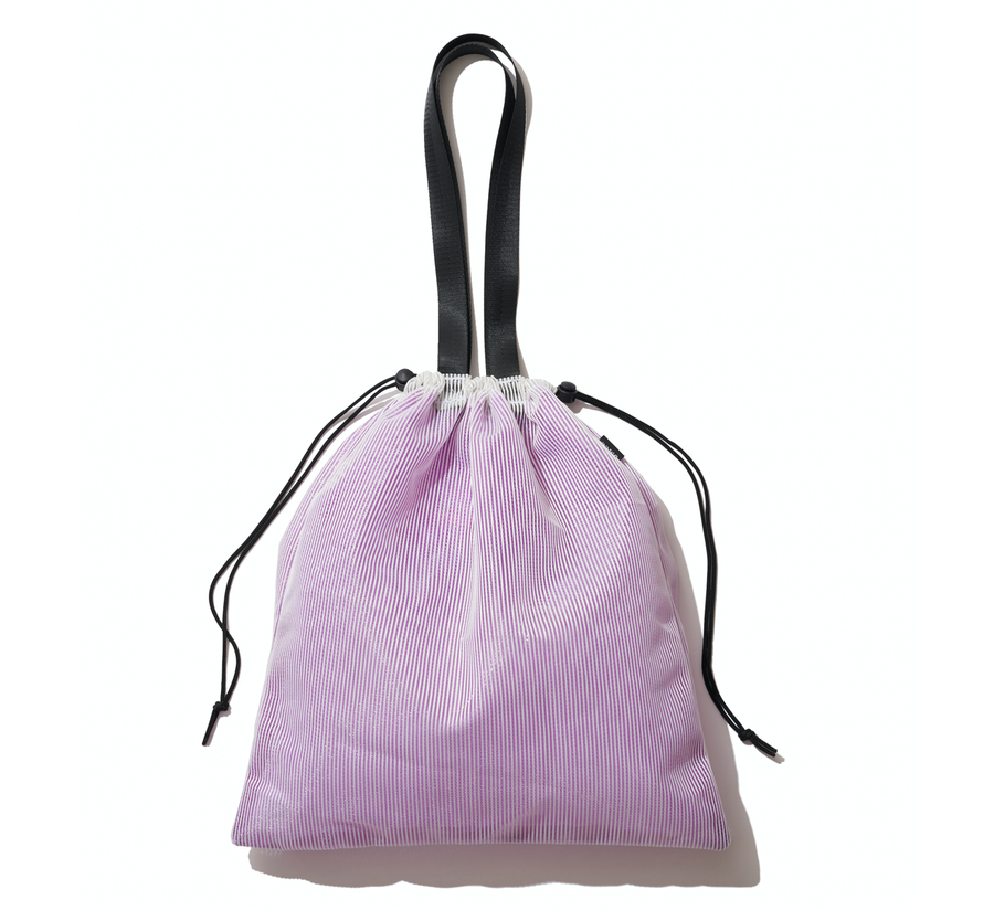 omcc japan, omcc uk stockist, omcc uk, nylon, reusable bag, found bath, found bath uk stockist, Ocean × Mountain × City × Creation, ocean mountain city creation, Mesh Tote Bag White/Purple