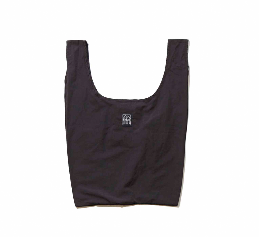 omcc japan, omcc uk stockist, omcc uk, nylon, reusable bag, found bath, found bath uk stockist, Ocean × Mountain × City × Creation, ocean mountain city creation, Small Shopping Bag black