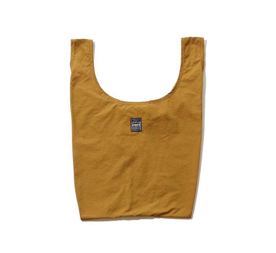 omcc japan, omcc uk stockist, omcc uk, nylon, reusable bag, found bath, found bath uk stockist, Ocean × Mountain × City × Creation, ocean mountain city creation, Small Shopping Bag khaki
