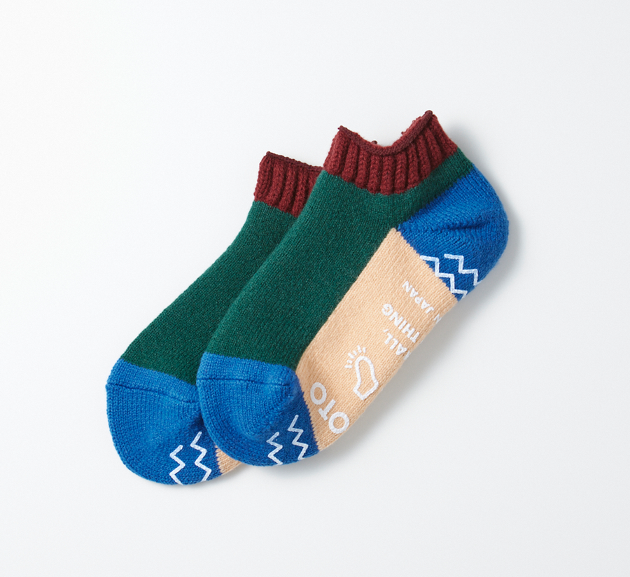 rototo, rototo uk stockist, found bath, found bath uk stockist, pile red ribbed socks, red mix marl, japan, japanese socks, loose pile socks, slipper socks, charcoal grey, non slip, MAROON
dark green