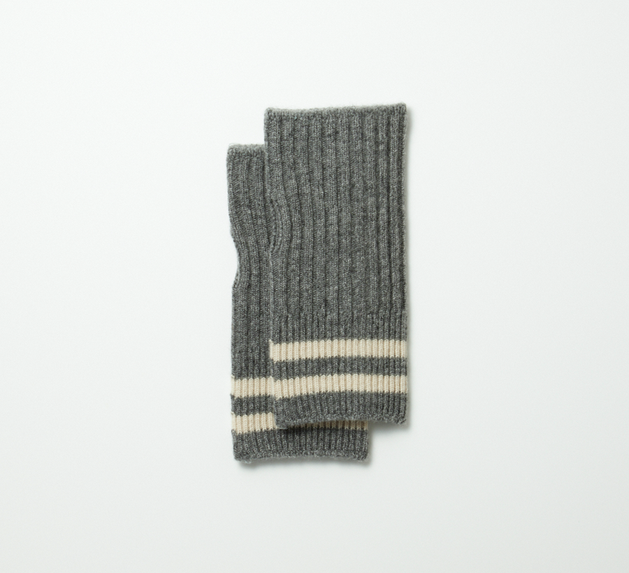 Rototo / Grey Stripe Seamless Hand Warmer