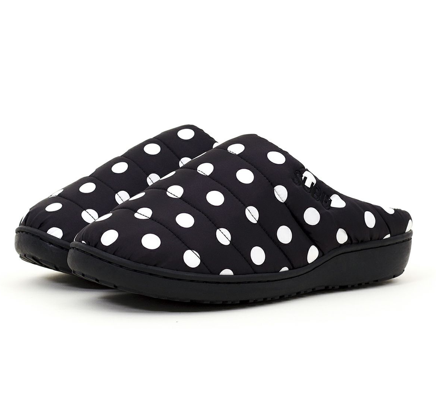Subu Dots Slipper, black and white polka dot, slippers outdoor shoes slippers, subu japan