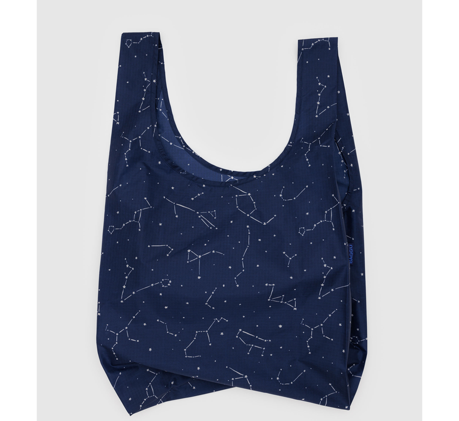 baggu, baggu uk stockist, baggu uk, big baggu, nylon, reusable bag, found bath, found bath uk stockist, baby baggu, happy metallic baggu baby, midnight constellation