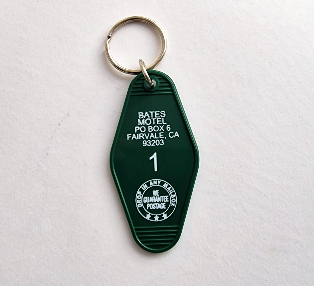 Green Bates Motel Keytag – Found Store Limited