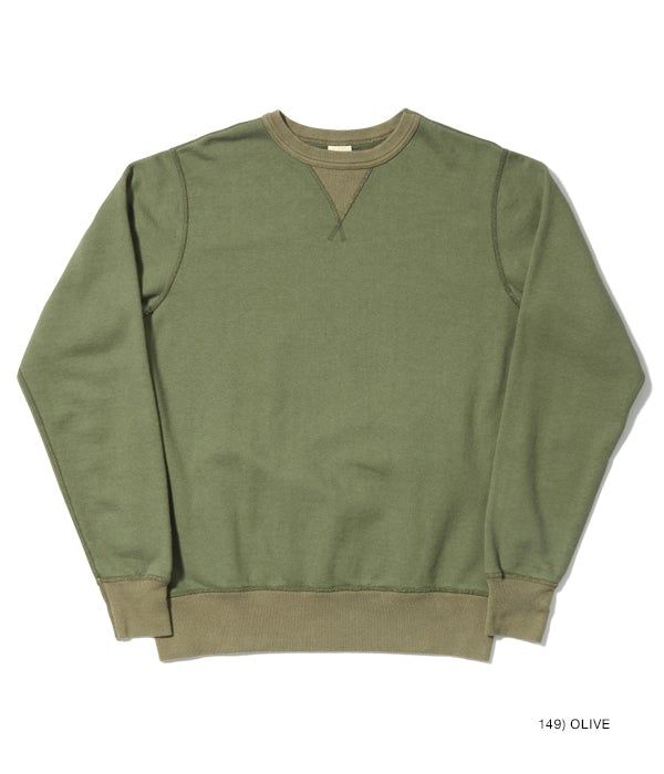 Buzz Rickson / Olive 4 Needle Plain Sweatshirt