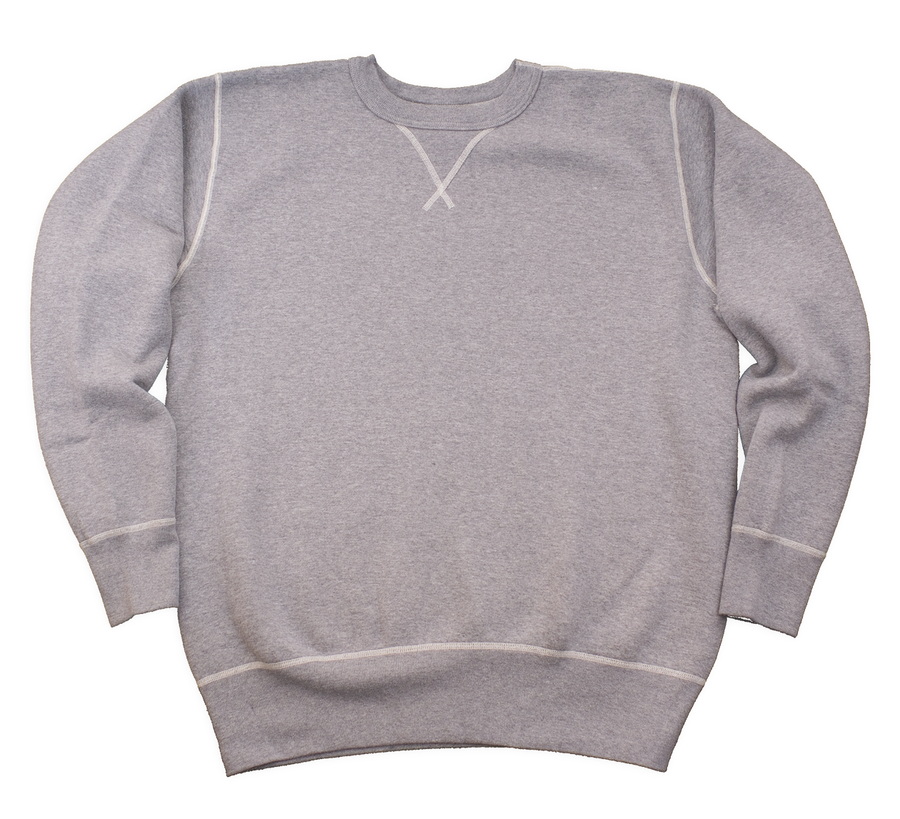 Buzz Rickson / Grey 4 Needle Plain Sweatshirt