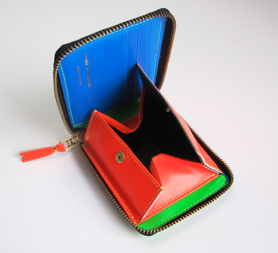 Comme des Garcons Wallet Super Fluro Green SA7100