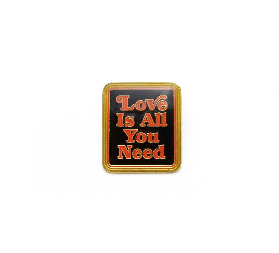 lucky horse letterpress, found bath, found bath uk stockist, enamel pin, badge, love is all you need 